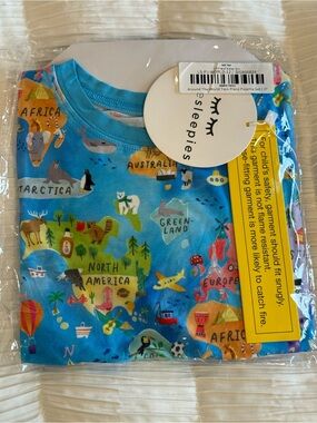 🌏Little Sleepies NWT Around The World Toddler PJ🌏